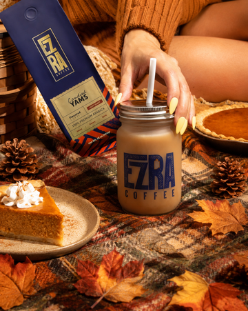candied yams flavored coffee light roast ezra coffee co